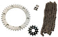 Solid Spare Natural 520x92 O-Ring Drive Chain & 13/40 Sprockets for Yamaha Raptor 660