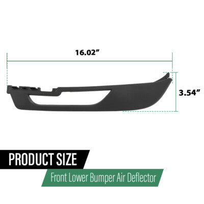 Solid Spare Fit For 2016-2019 Range Rover Evoque L538 Non-Sport Lower Bumper Air Deflector
