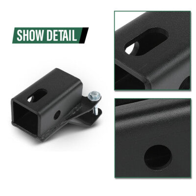 Solid Spare Rear 2" Receiver Hitch Fit For 2005-2024 Honda Foreman TRX500 (Solid Axle Only)