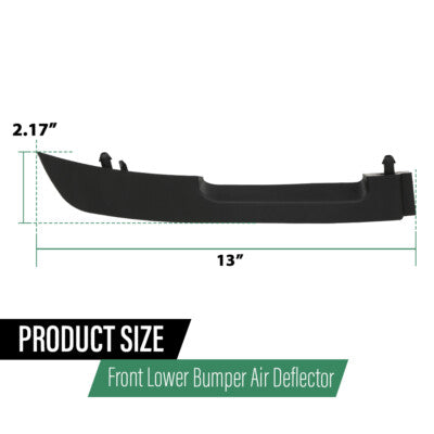 Solid Spare Fit For 18-22 Land Rover Range Rover Front Bumper Air Deflector Left+Right