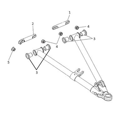 Solid Spare SPI Lower A-Arm Bushing Kit for Polaris Snowmobiles with OEM# 2205367 or 2205368