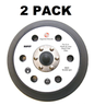Solid Spare (2) Backing Pad 6" Hook Loop for Porter Cable Polisher 7424 7424XP