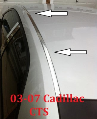For 2003-2007 CADILLAC CTS CHROME ROOF TOP TRIM MOLDING KIT