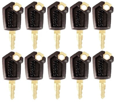 Solid Spare (10) Keys For CAT Caterpillar Heavy Equipment Ignition Key 5P8500