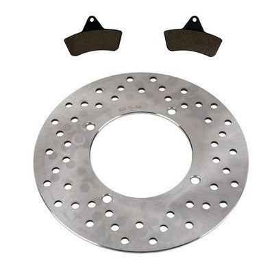 Solid Spare Rear Brake Rotor & Semi-Metallic Pads for Arctic Cat 400 Utility fits 1998-2004