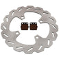 Solid Spare Front Disc Brake Rotor & Brake Pads for Honda CRF150R, CRF150RB Expert 2007-2026