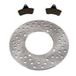 Solid Spare Rear Brake Rotor & Semi-Metallic Pads for Arctic Cat Bearcat 454 fits 1996-1998