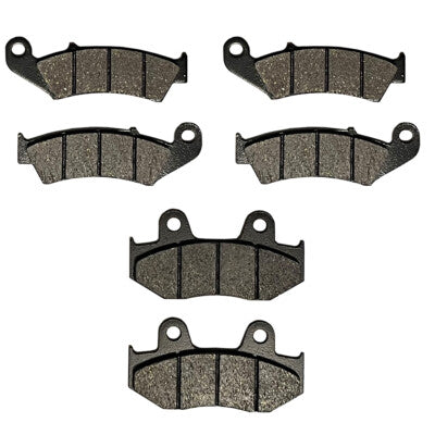 Solid Spare Front & Rear Semi-Metallic Brake Pads for Honda Fourtrax 250R TRX250R 1986-1989