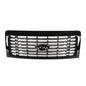 For 2009-2014 Ford F150 F-150 Painted Black Chrome Frame Trim Front Bumper Grill