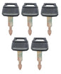 (5) Keys For Kobelco New Holland Case Excavators Kawasaki Loader K250