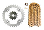 Solid Spare Gold 520x96 O-Ring Drive Chain & 14/36 Sprockets for Suzuki LT-R450 Quadracer