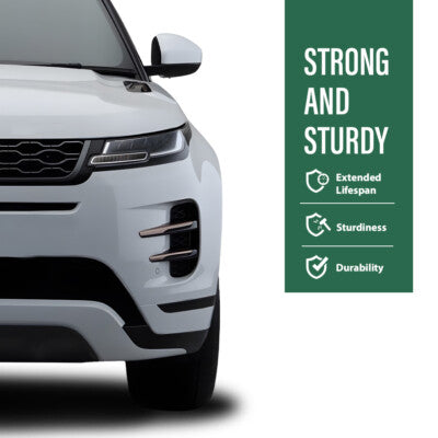 Solid Spare Front Bumper Fog Light Lower Strip Trim Fit For 20-22 Range Rover Evoque