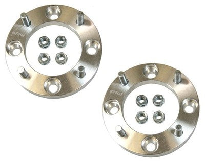 Solid Spare 2x1" ATV Wheel Spacers - 2" Total Spacing - 4/137 Bolt Pattern - 12mm Studs
