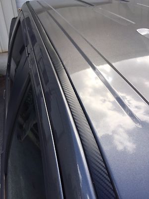 Solid Spare For 2005-2021 NISSAN FRONTIER BLACK CARBON FIBER ROOF TOP TRIM MOLDING KIT