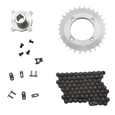 Solid Spare SPI Quick Change Drive Hub, Chain & 30T Sprocket Kit for Arctic Cat 120 Sleds