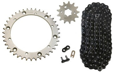 Solid Spare Black 520x98 Drive Chain & 13/40 Sprockets for Yamaha Warrior 350 1989-2004