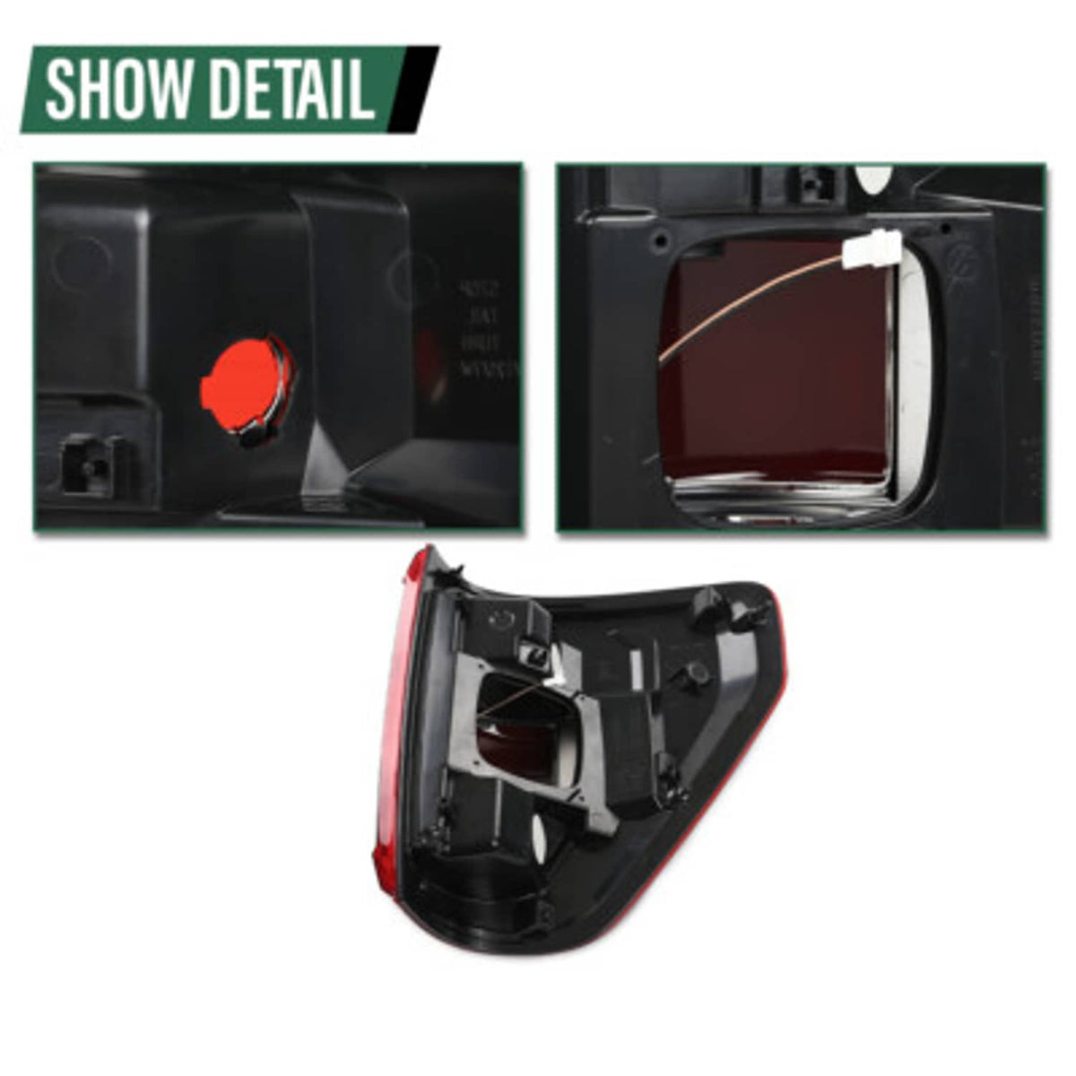 Solid Spare Fit For 2021-2023 Ford F-150 XLT w/ Blind Spot TaiL Light Brake Lamp Left Side