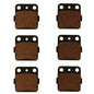 Front & Rear Semi-Metallic Brake Pads for Honda TRX250X Fourtrax 250X 1987-1992