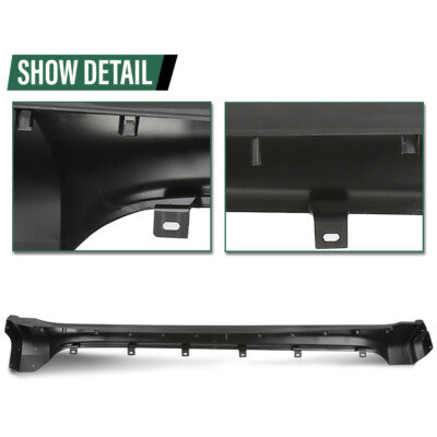 Solid Spare Side Skirt Rocker Molding Panel Left Black Fit For 11-20 Jeep Grand Cherokee