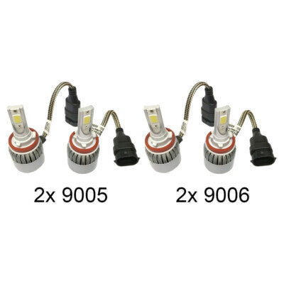 For 99-14 Jeep Grand Cherokee 144W COB LED Headlight Conversion Kit Hi/Low Beam