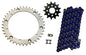 Solid Spare Blue 520x92 Drive Chain & 13/40 Sprockets for Yamaha Raptor 660 2001-2005
