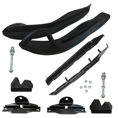 Solid Spare Exo-S Touring Skis, Mount Kit & 4" Dual Carbides for Yamaha Many 2007-2017