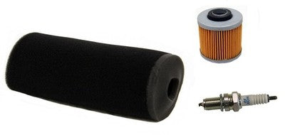 Solid Spare Air Filter Oil Filter & NGK Spark Plug 2001 for Yamaha Grizzly 600 4x4 YFM600FW