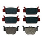 Front & Rear Semi-Metallic Brake Pads for Honda Rincon 680 4x4 fits 2006-2022
