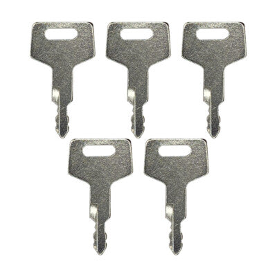 Solid Spare (5) Ignition Key For New Holland Hitachi Gehl Heavy Equipment H806 17001-00019