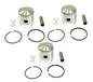 3 Piston Kits for Polaris TX 500 TX500 Dual Ring Standard Bore 62mm 1972 1973