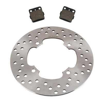 Solid Spare Rear Disc Brake Rotor & Semi-Metallic Pads for Honda TRX400EX & TRX400X Sportrax