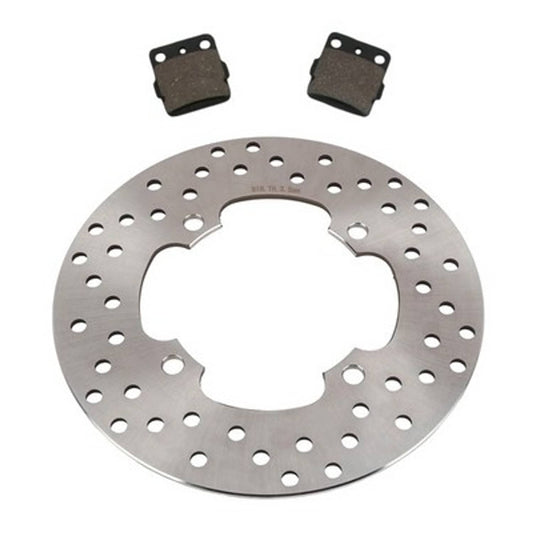 Solid Spare Rear Disc Brake Rotor & Semi-Metallic Pads for Honda TRX400EX & TRX400X Sportrax