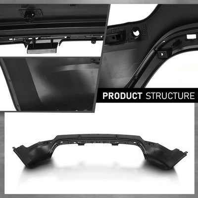 Solid Spare Rear Lower Bumper Cover Fit For 15-18 Lincoln MKC EJ7Z17K835AD FO1115108