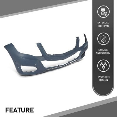 Solid Spare Fit For 2013 2014 2015 Mercedes-Benz GLK350 GLK250 Front Bumper Cover Fascia