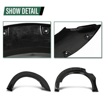 Solid Spare Pocket Rivet Bolt On Fender Flares Fit For 2006-2020 Nissan Frontier 5' Bed