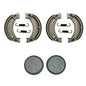 Solid Spare Front Brake Shoes & Rear Brake Pads for Yamaha Moto-4 225 fits 1986-1988 YFM225