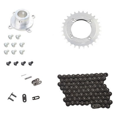 Solid Spare SPI Quick Change Drive Hub, Chain & 28T Sprocket Kit for Ski-Doo Z120 1998-2008