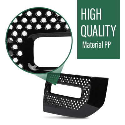 Solid Spare Front Bumper Fog Light Bezel Cover Fit For 20-22 Land Rover Defender 90 110 130