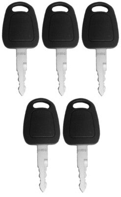 (5) Keys For Doosan, Daewoo, Terex, Bobcat E80 F900 Excavator # K1009605, D100