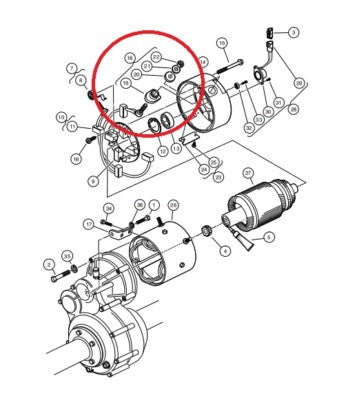 Club Car Precedent Advanced Motor Hardware Kit ADC Motor 102187101 Fits 2004-Up