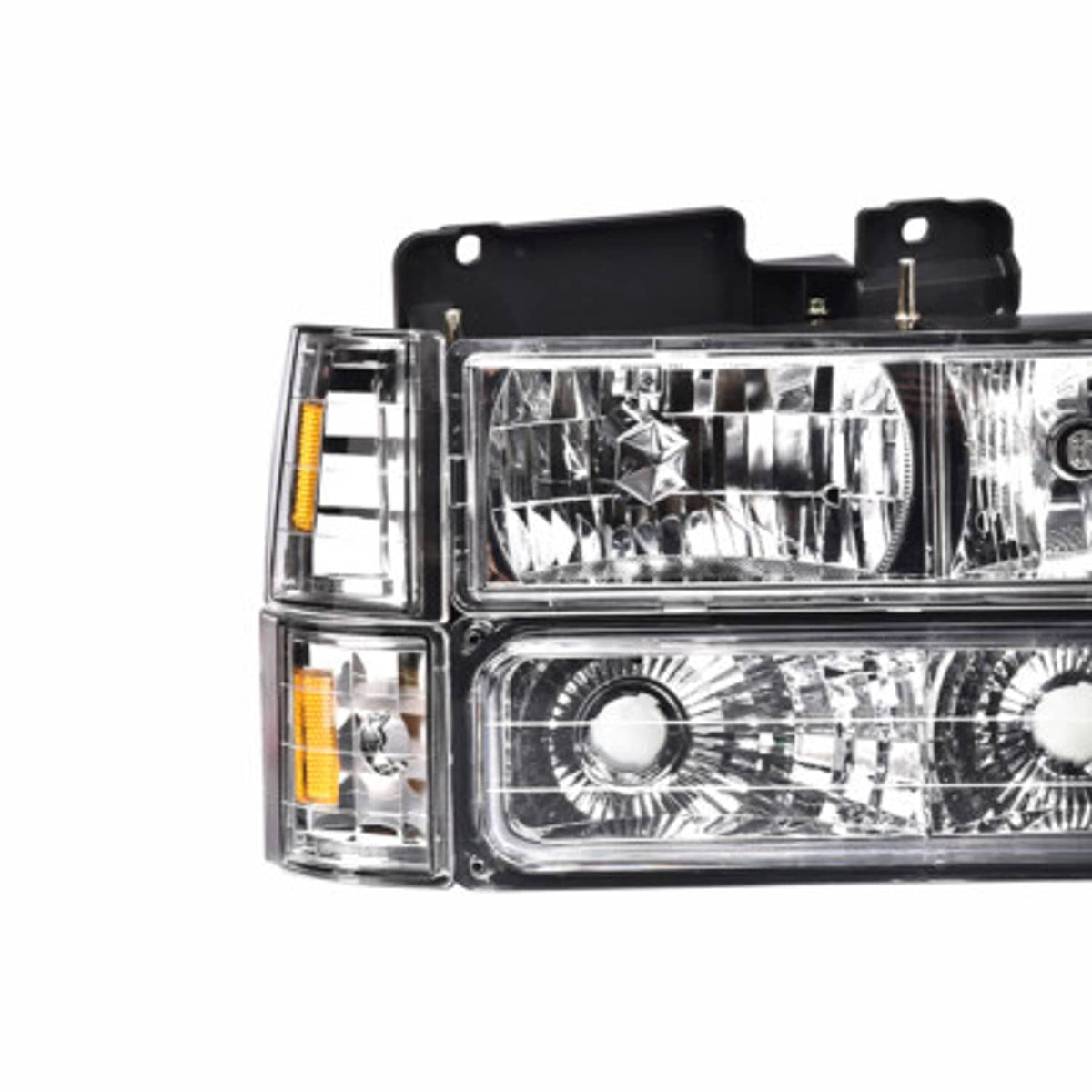 Solid Spare Clear Turn Signal Corner Lights Fit For 1994-1999 Chevrolet C/K Tahoe Suburban