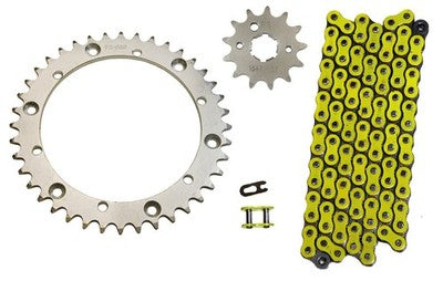 Solid Spare Yellow 520x98 Drive Chain & 13/40 Sprockets for Yamaha Warrior 350 1989-2004