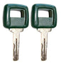 (2) Ignition Keys For Volvo Loader Articulated Hauler 11039228, 17225331