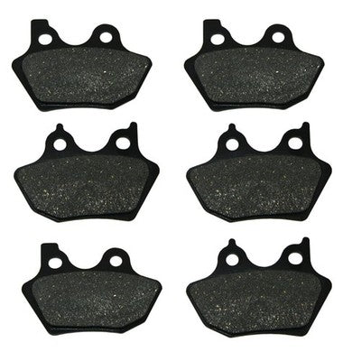 Solid Spare Factory Spec brand Front & Rear Brake Pads for Harley-Davidson Motorcycles
