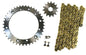 Solid Spare Gold 520x104 O-Ring Drive Chain & 14/41 Sprockets for Yamaha Banshee 1989-2006