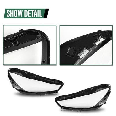 Solid Spare Fit For 2020-2022 Mercedes-Benz CLA Class W118 Headlight Headlamp Lens Cover