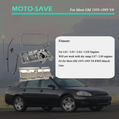Solid Spare Performance Muscle Car Engine Oil Pan for Chevrolet GM LS1 LS3 LSA LSX 19212593
