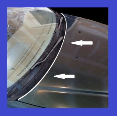 UNIVERSAL MIRROR CHROME HOOD TRIM LIP EDGE MOLDING - Chrome Package Accent