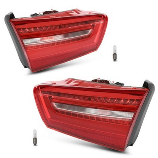 Solid Spare Fit For 2012-2015 Audi A6 C7 Sedan Trunk Rear Tail Lights Lamps Left+Right