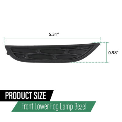 Solid Spare Front Fog Lamp Bezel Fit For Land Rover Range Rover Evoque Pure Prestige 12-15